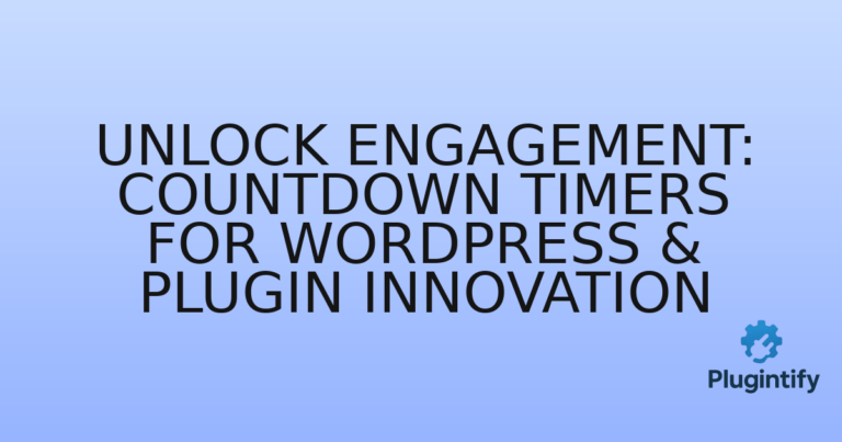 Read more about the article Unlock Engagement: Countdown Timers for WordPress & Plugin Innovation