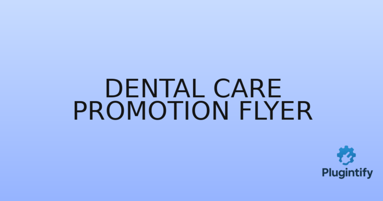 Read more about the article Dental Care Promotion Flyer
