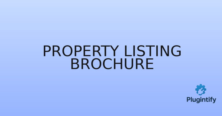 Read more about the article Property Listing Brochure