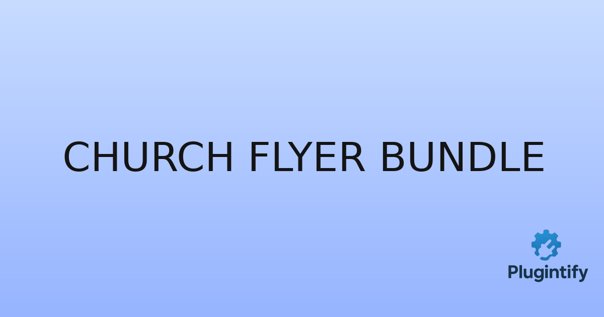 You are currently viewing Church Flyer Bundle