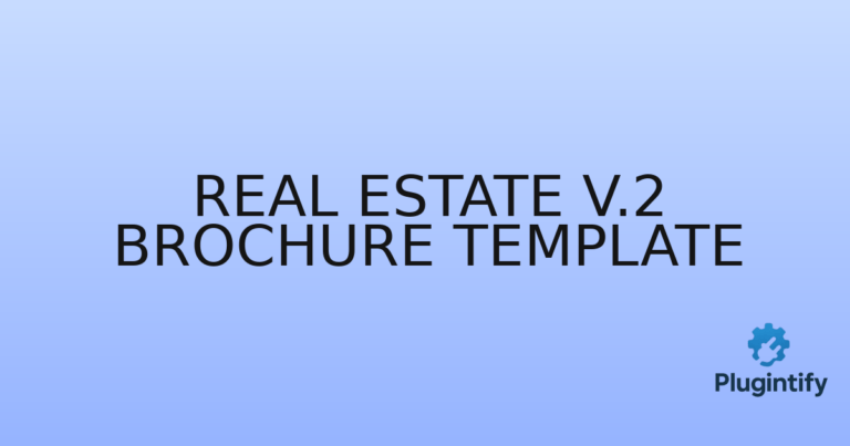 Read more about the article Real Estate V.2 Brochure Template