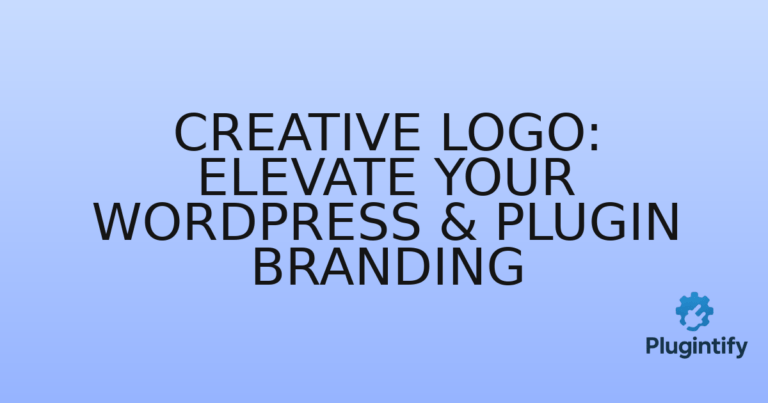 Read more about the article Creative Logo: Elevate Your WordPress & Plugin Branding