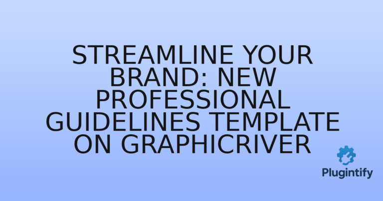 Read more about the article Streamline Your Brand: New Professional Guidelines Template on GraphicRiver