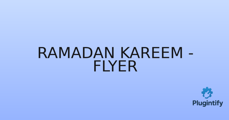 Read more about the article Ramadan Kareem – Flyer
