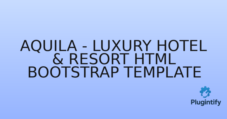 Read more about the article Aquila – Luxury Hotel & Resort HTML Bootstrap Template