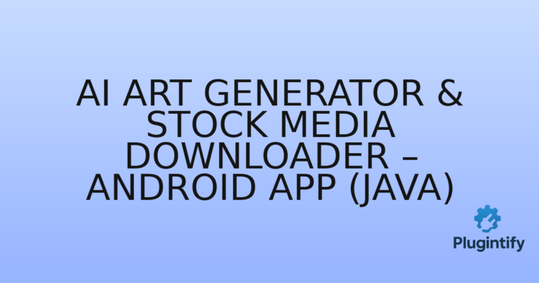 Read more about the article AI Art Generator & Stock Media Downloader – Android App (Java)