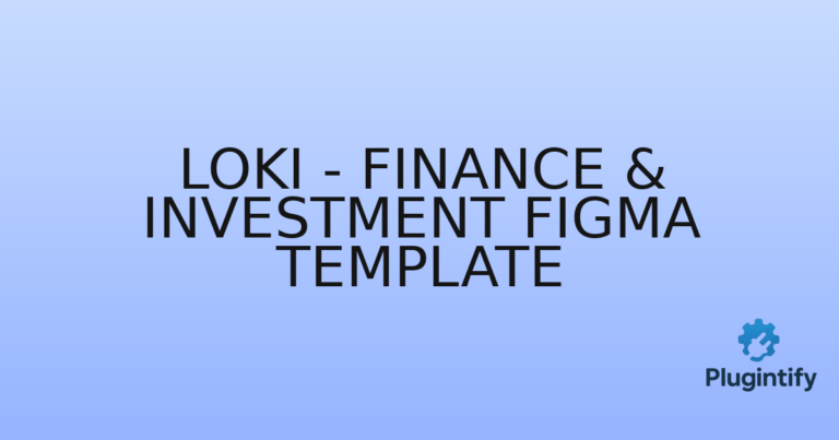 Read more about the article Loki – Finance & Investment Figma Template