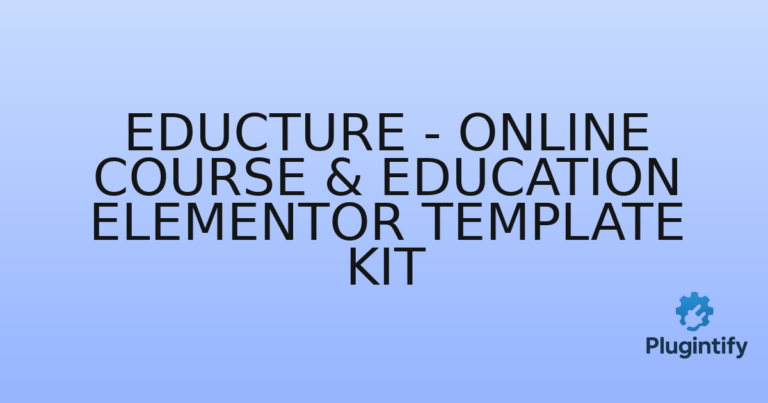 Read more about the article Educture – Online Course & Education Elementor Template Kit