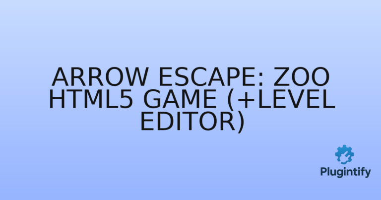 Read more about the article Arrow Escape: ZOO HTML5 Game (+Level Editor)
