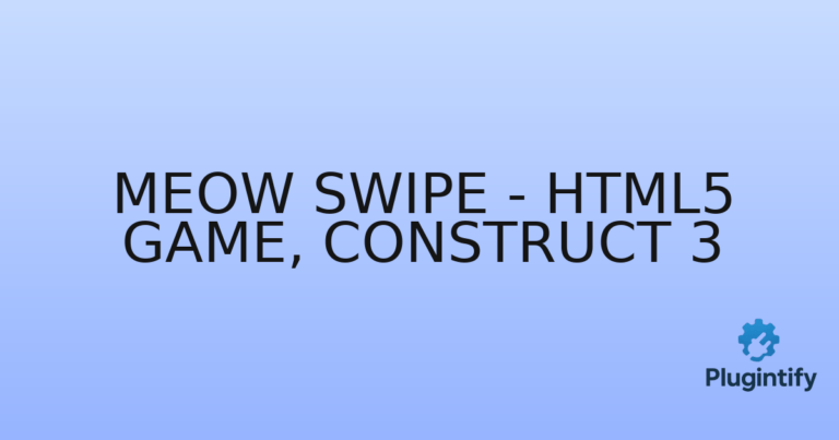 Read more about the article Meow Swipe – HTML5 Game, Construct 3
