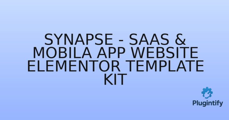 Read more about the article Synapse – Saas & Mobila App Website Elementor Template Kit