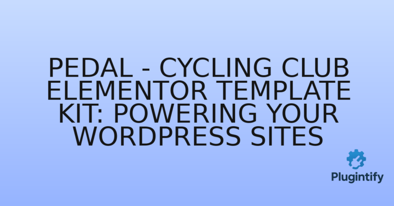 Read more about the article Pedal – Cycling Club Elementor Template Kit: Powering Your WordPress Sites