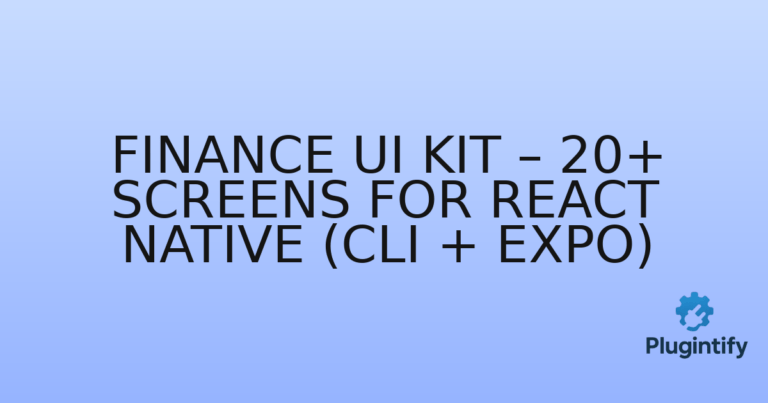 Read more about the article Finance UI Kit – 20+ Screens for React Native (CLI + Expo)