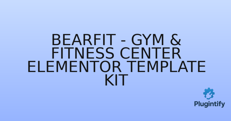 Read more about the article Bearfit – Gym & Fitness Center Elementor Template Kit