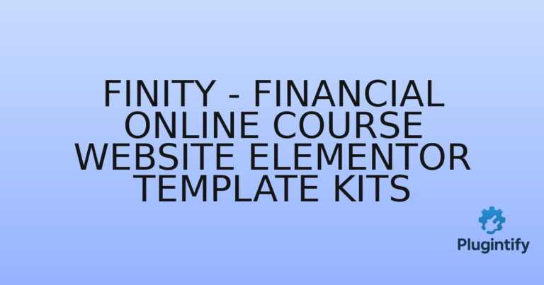 Read more about the article Finity – Financial Online Course Website Elementor Template Kits