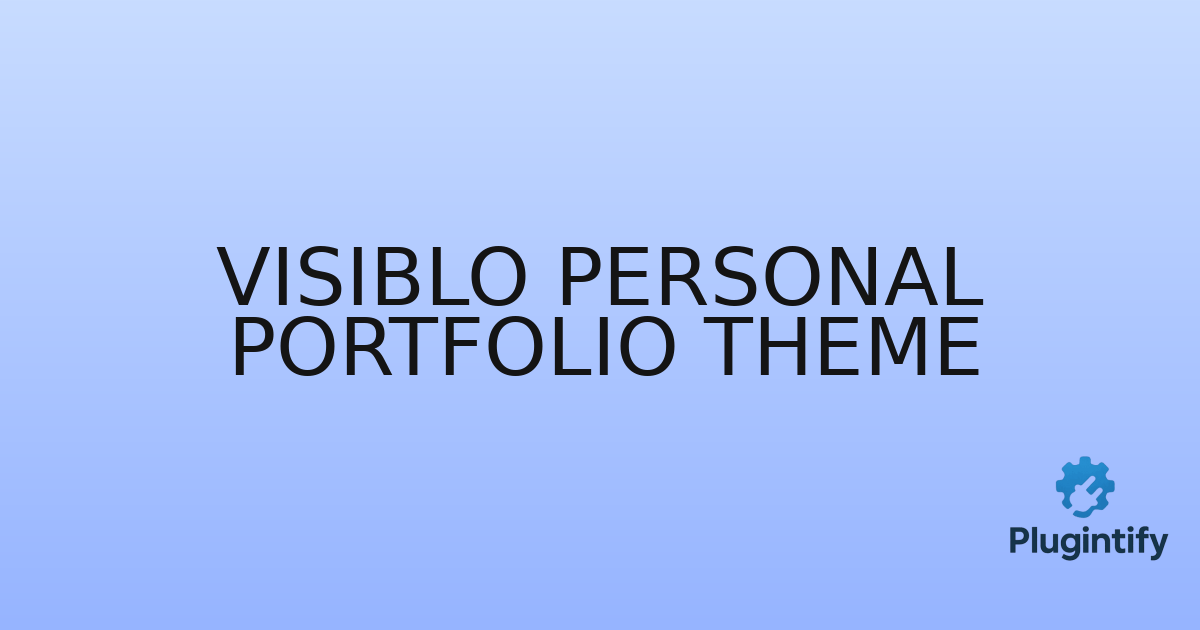 You are currently viewing Visiblo Personal Portfolio Theme