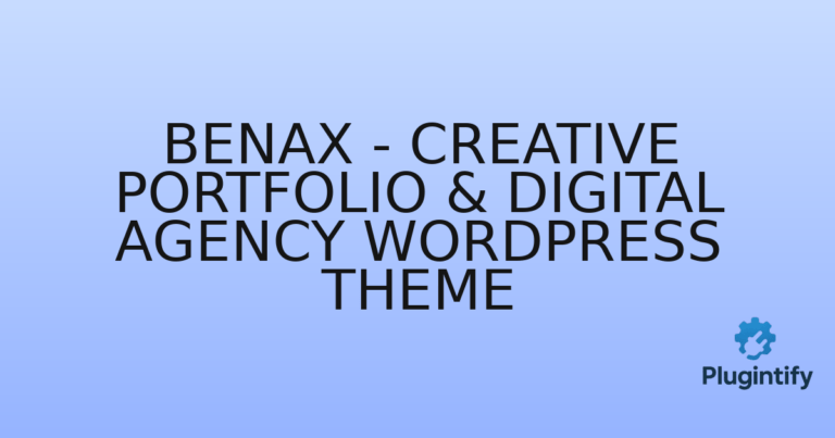Read more about the article Benax – Creative Portfolio & Digital Agency WordPress Theme
