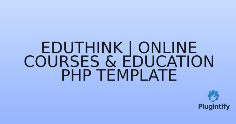 Read more about the article EduThink | Online Courses & Education PHP Template