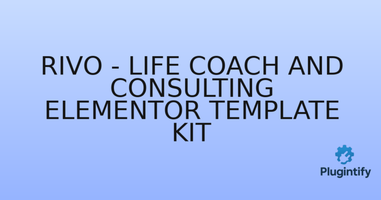 Read more about the article Rivo – Life Coach and Consulting Elementor Template Kit