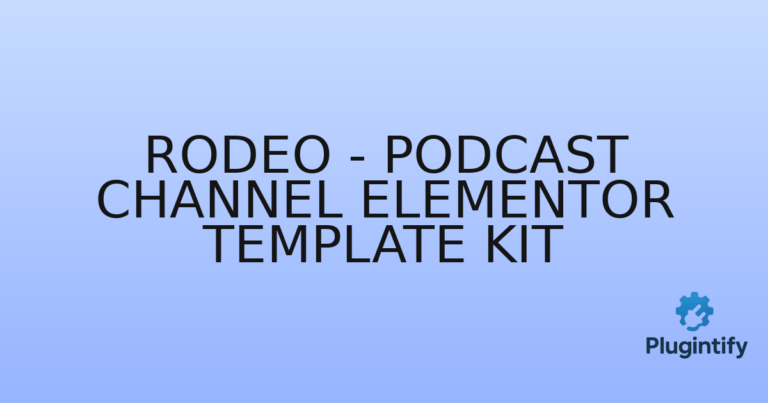 Read more about the article Rodeo – Podcast Channel Elementor Template Kit