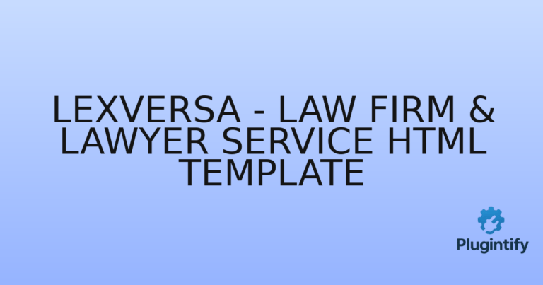 Read more about the article LexVersa – Law Firm & Lawyer Service HTML Template