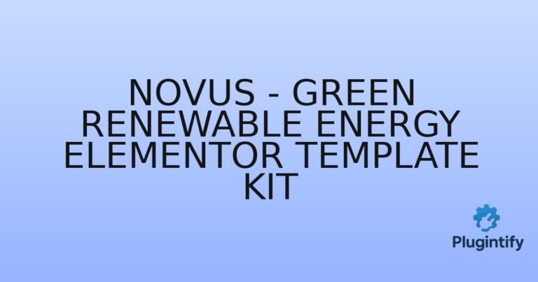 Read more about the article Novus – Green Renewable Energy Elementor Template Kit
