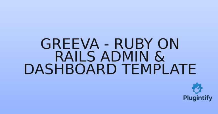 Read more about the article Greeva – Ruby On Rails Admin & Dashboard Template
