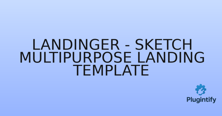 Read more about the article Landinger – Sketch Multipurpose Landing Template