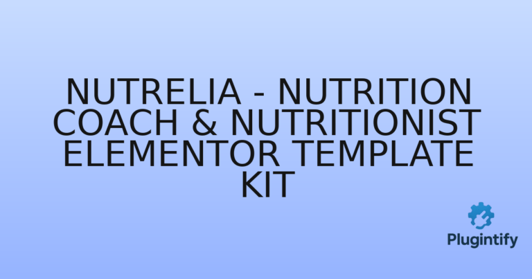 Read more about the article Nutrelia – Nutrition Coach & Nutritionist Elementor Template Kit