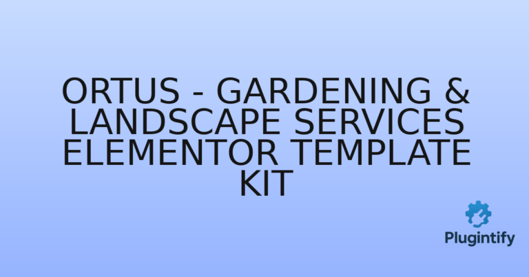 Read more about the article Ortus – Gardening & Landscape Services Elementor Template Kit