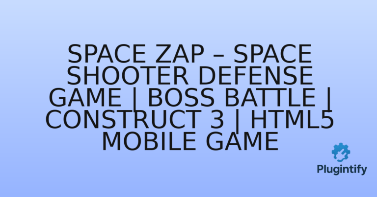 Read more about the article Space Zap – Space Shooter Defense Game | Boss Battle | Construct 3 | HTML5 Mobile Game