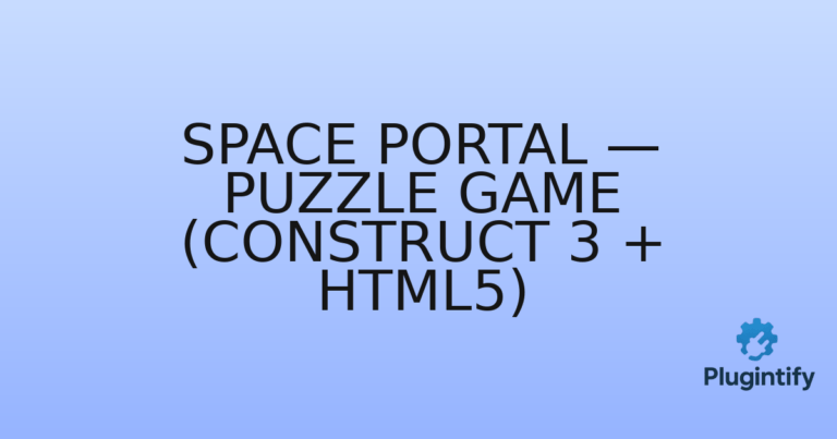 Read more about the article Space Portal — Puzzle Game (Construct 3 + HTML5)