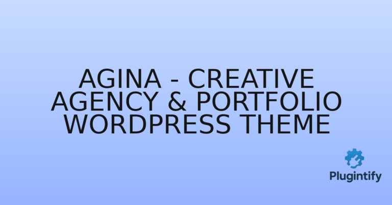Read more about the article Agina – Creative Agency & Portfolio WordPress Theme