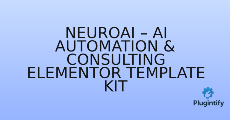 Read more about the article NeuroAI – AI Automation & Consulting Elementor Template Kit