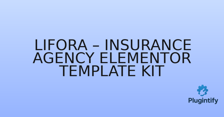 Read more about the article Lifora – Insurance Agency Elementor Template Kit