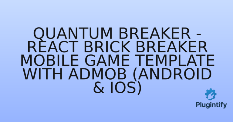 Read more about the article Quantum Breaker – React Brick Breaker Mobile Game Template with AdMob (Android & iOS)