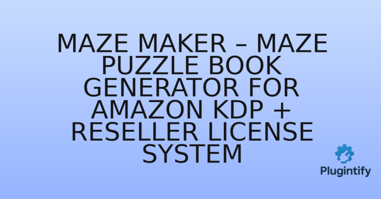 Read more about the article Maze Maker – Maze Puzzle Book Generator for Amazon KDP + Reseller License System