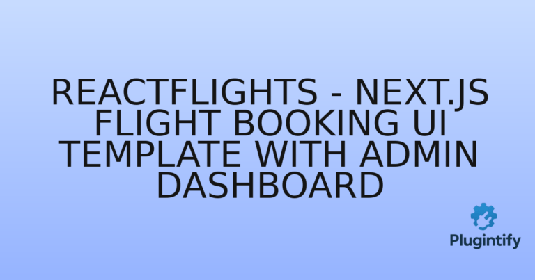 Read more about the article Reactflights – Next.js Flight Booking UI Template with Admin Dashboard