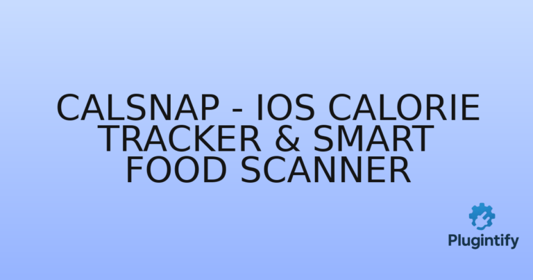 Read more about the article CalSnap – iOS Calorie Tracker & Smart Food Scanner