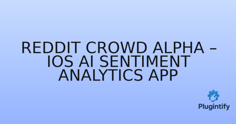 Read more about the article Reddit Crowd Alpha – iOS AI Sentiment Analytics App