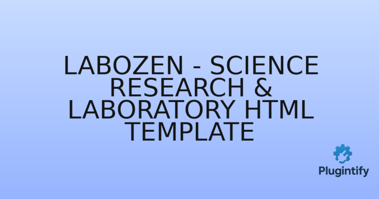 Read more about the article Labozen – Science Research & Laboratory HTML Template