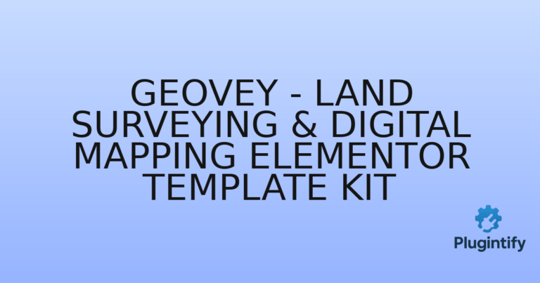 Read more about the article Geovey – Land Surveying & Digital Mapping Elementor Template Kit
