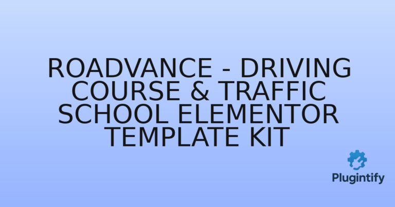 Read more about the article Roadvance – Driving Course & Traffic School Elementor Template Kit