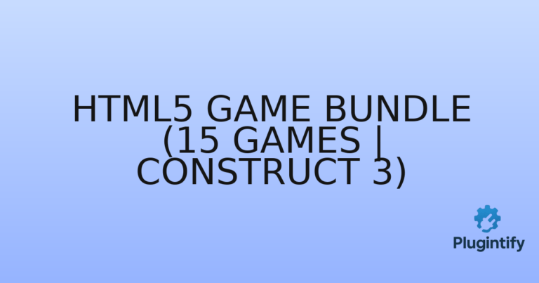 Read more about the article HTML5 Game Bundle (15 Games | Construct 3)