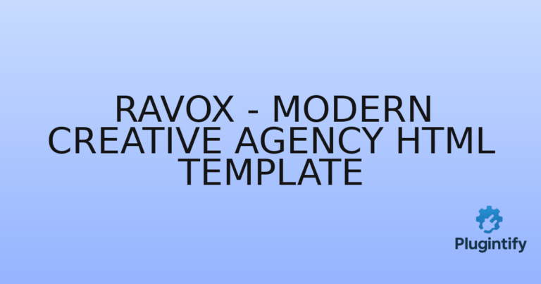 Read more about the article Ravox – Modern Creative Agency HTML Template