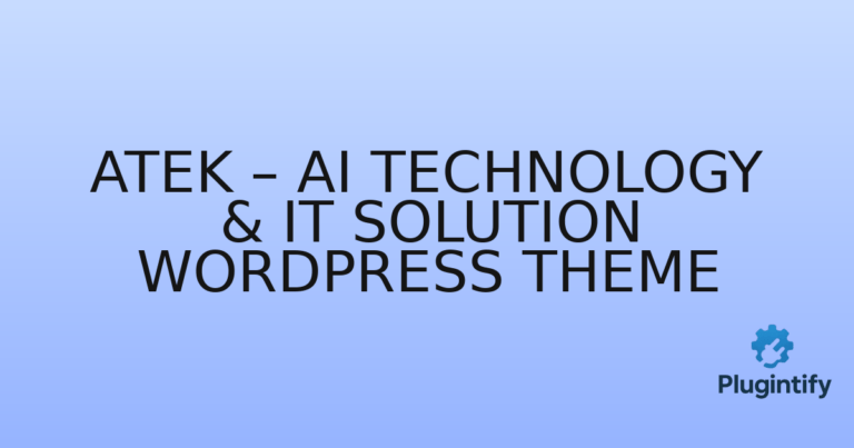 Read more about the article Atek – AI Technology & IT Solution WordPress Theme