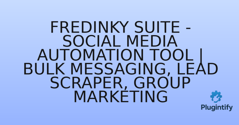 Read more about the article Fredinky Suite – Social Media Automation Tool | Bulk Messaging, Lead Scraper, Group Marketing