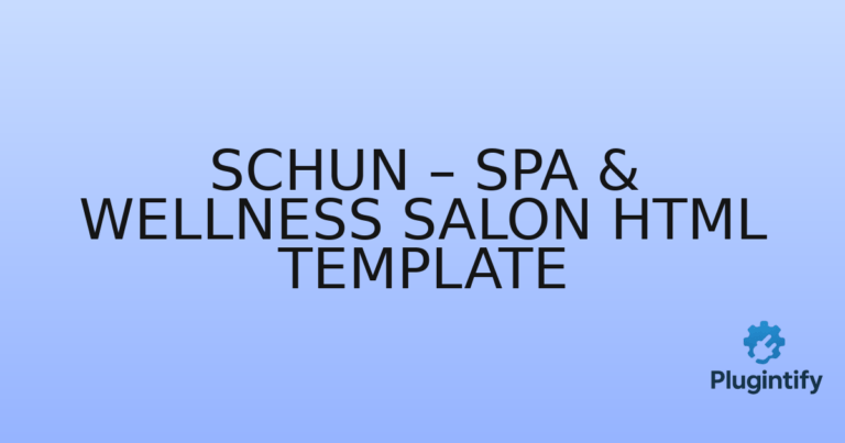 Read more about the article Schun – Spa & Wellness Salon HTML Template