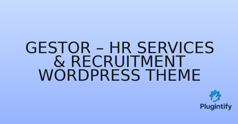 Read more about the article Gestor – HR Services & Recruitment WordPress Theme