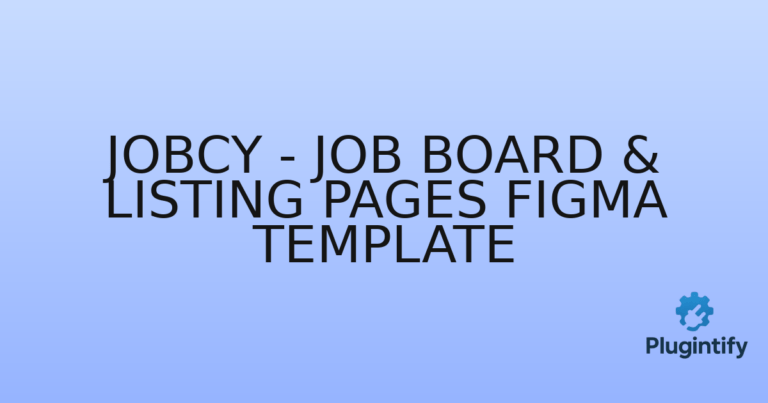 Read more about the article Jobcy – Job Board & Listing Pages Figma Template